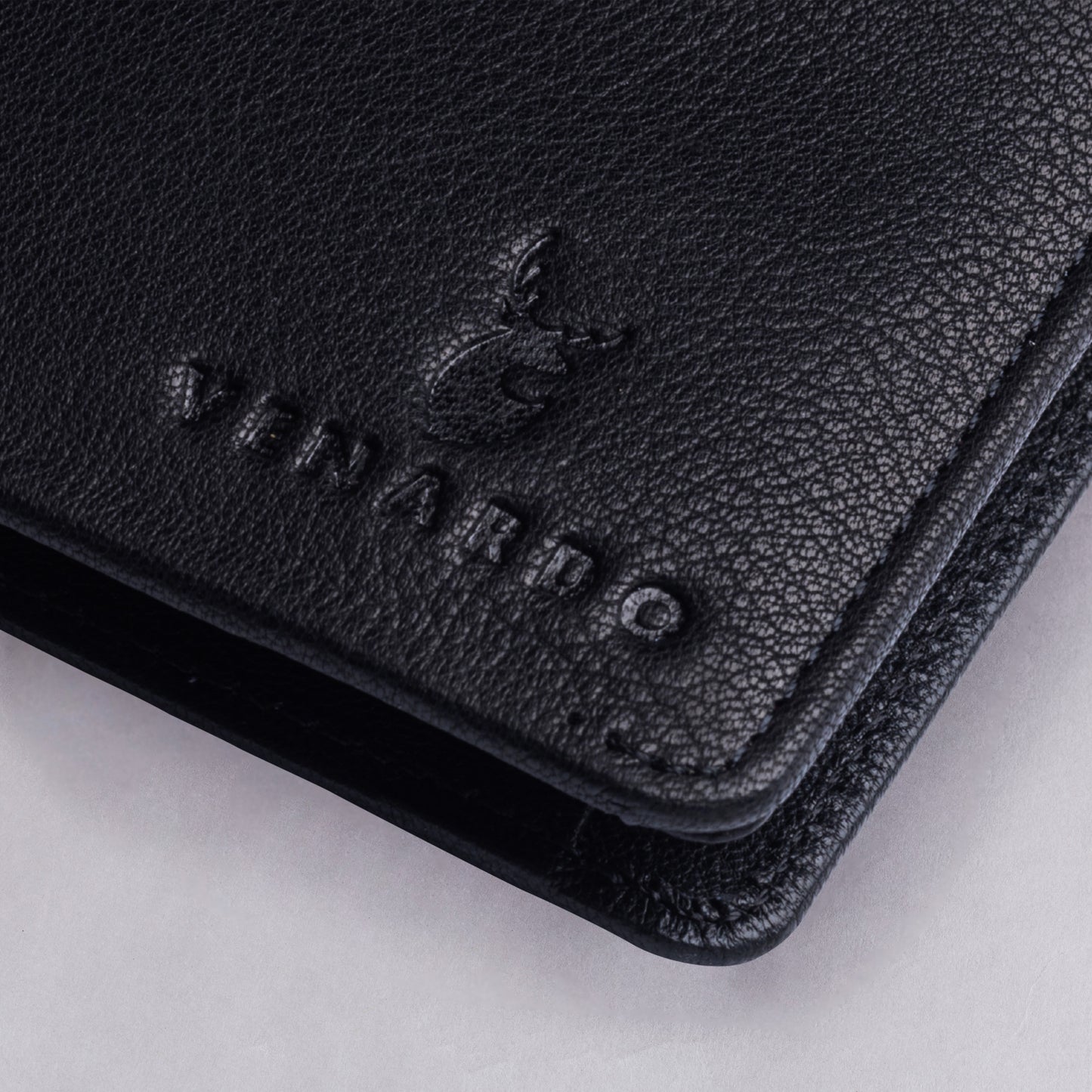 Neeson MEN'S BLACK LEATHER WALLET