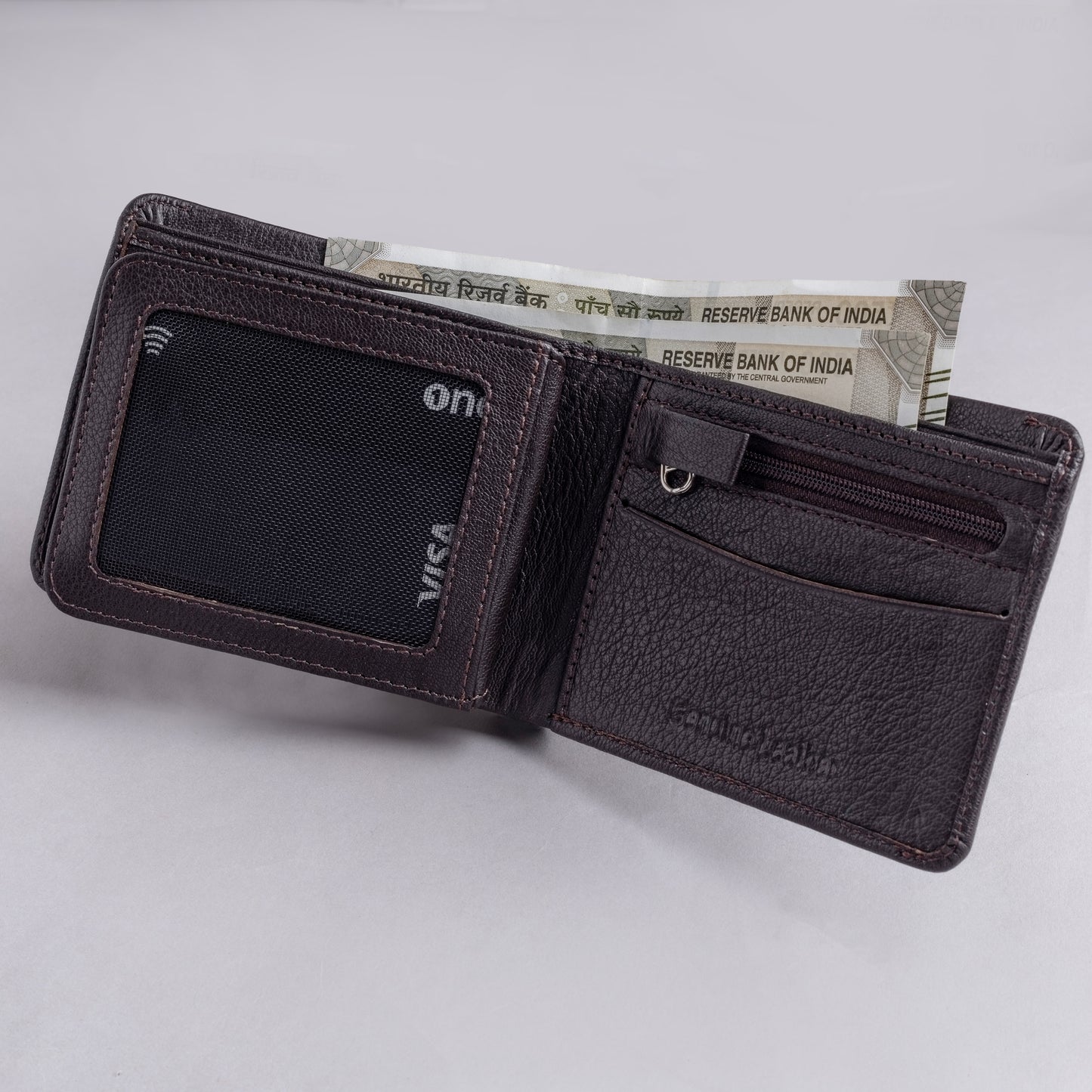 Matt MEN'S BROWN LEATHER WALLET