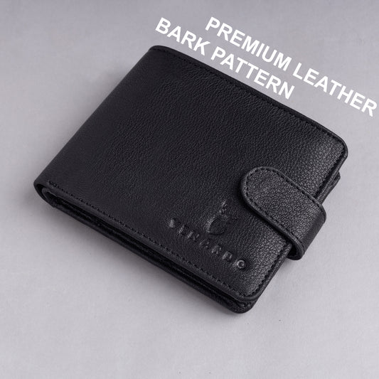 Depp MEN'S BLACK LEATHER WALLET