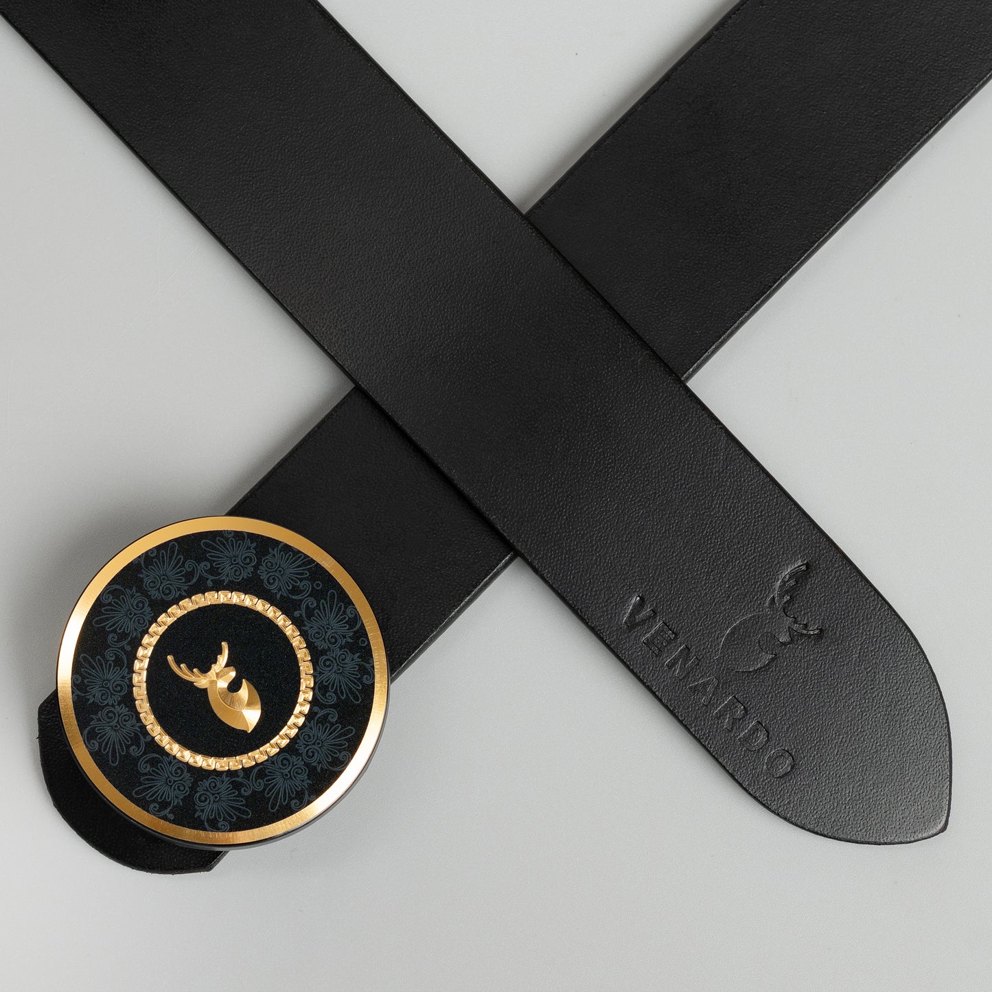 Advid MEN'S BLACK LEATHER BELT FOR MEN