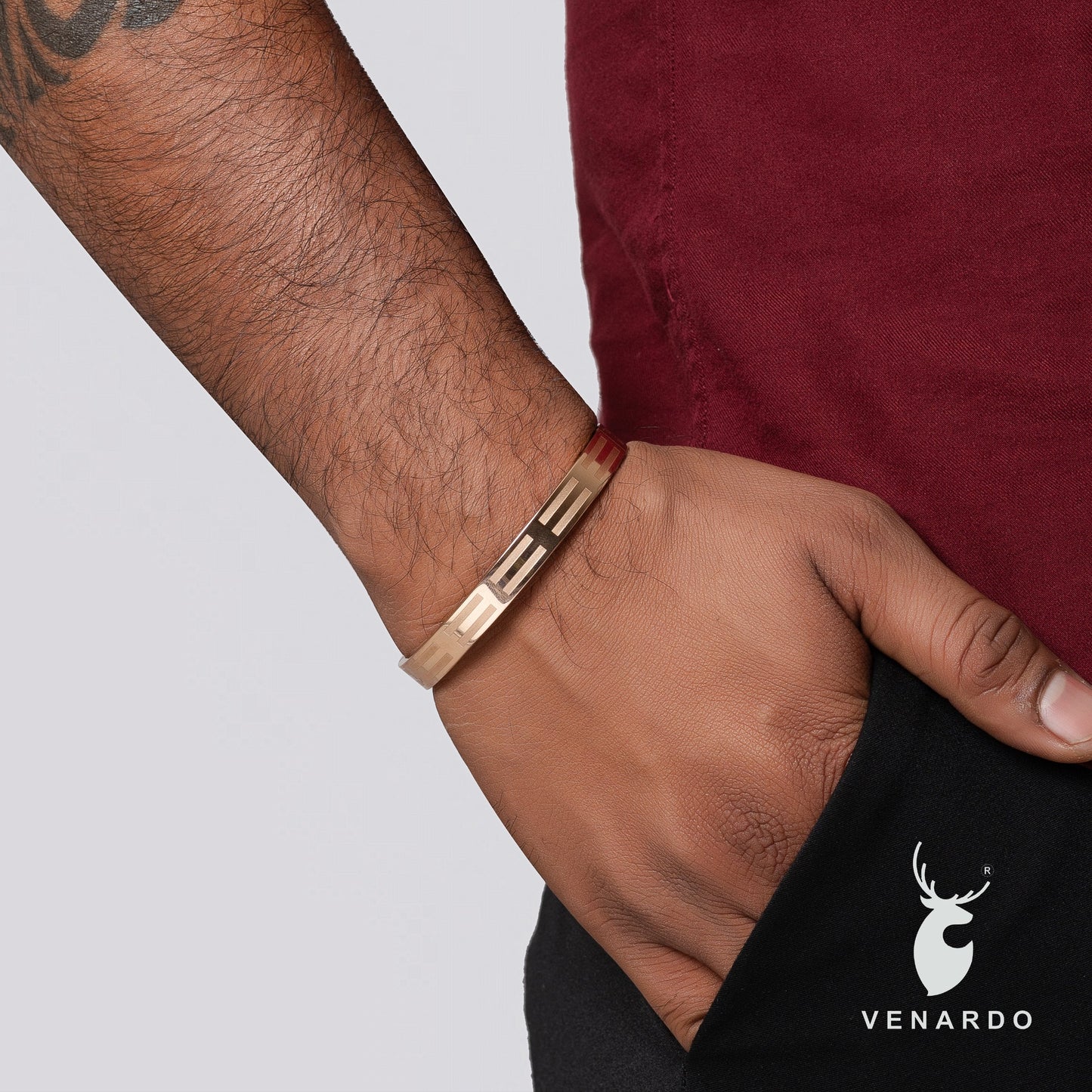 PARKER ROSE GOLD MEN'S BRACELET