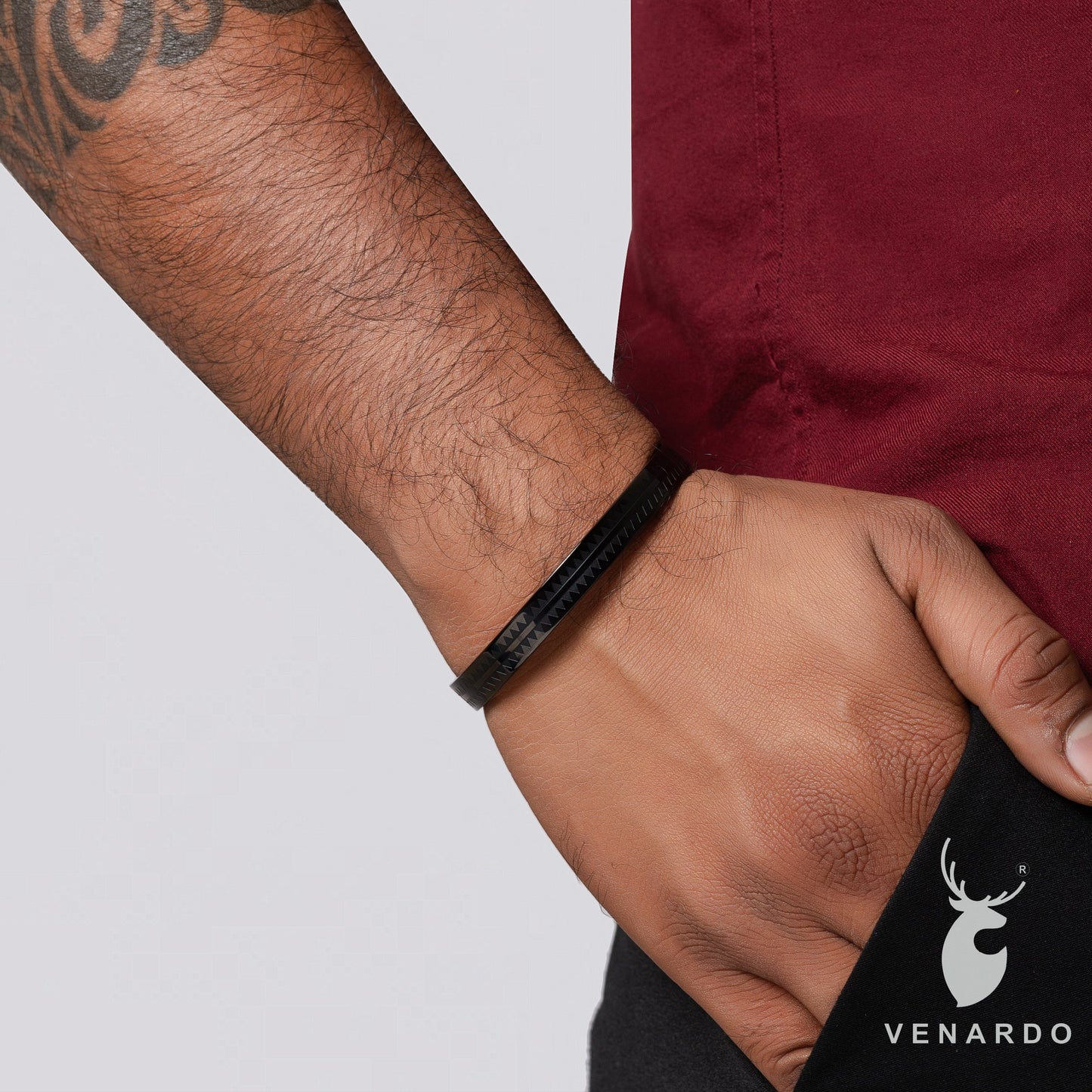 EGON BLACK MEN'S BRACELET