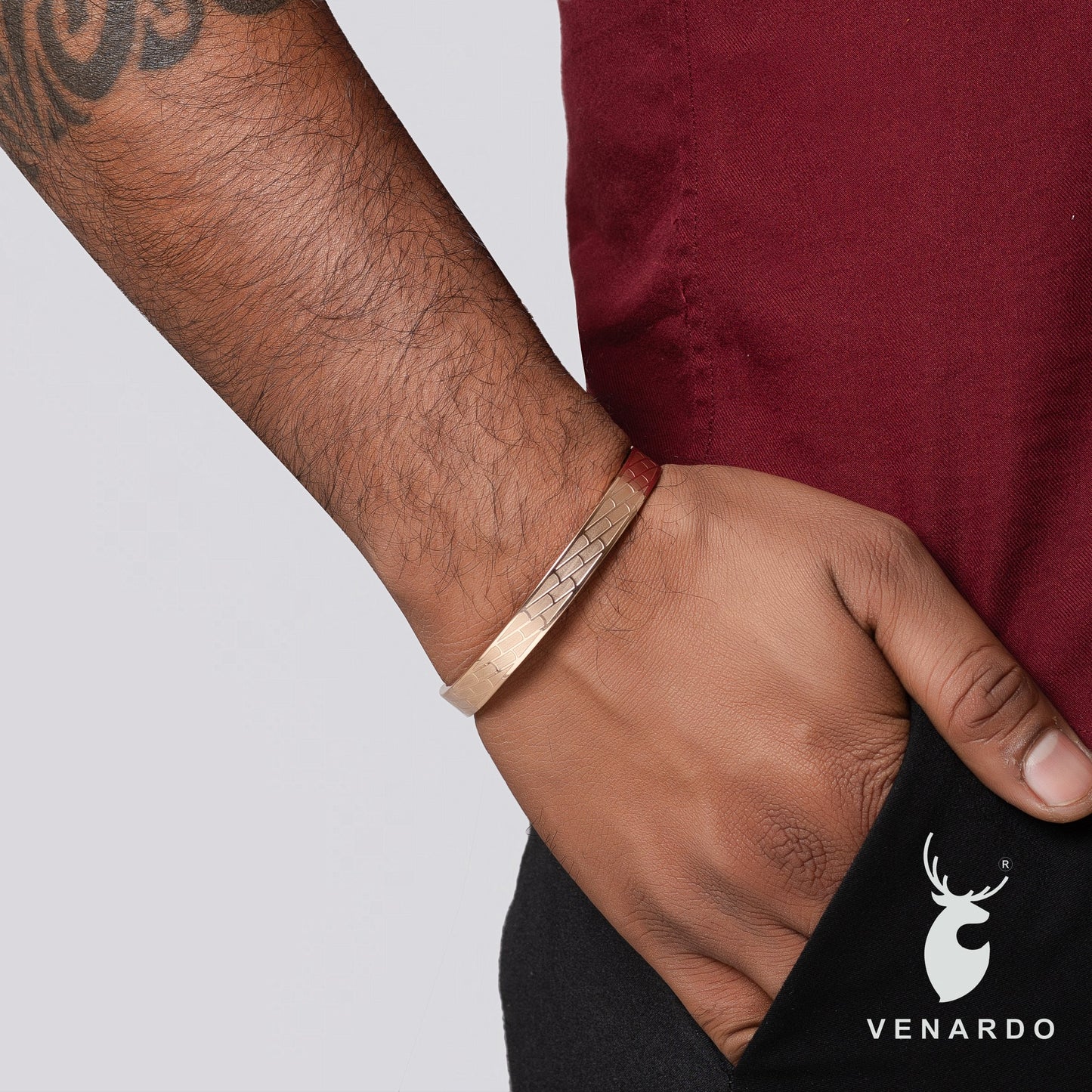 THUNDER ROSE GOLD MEN'S BRACELET
