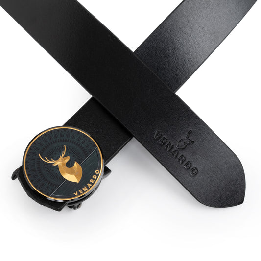 George Black Leather Autolock No Hole Belt