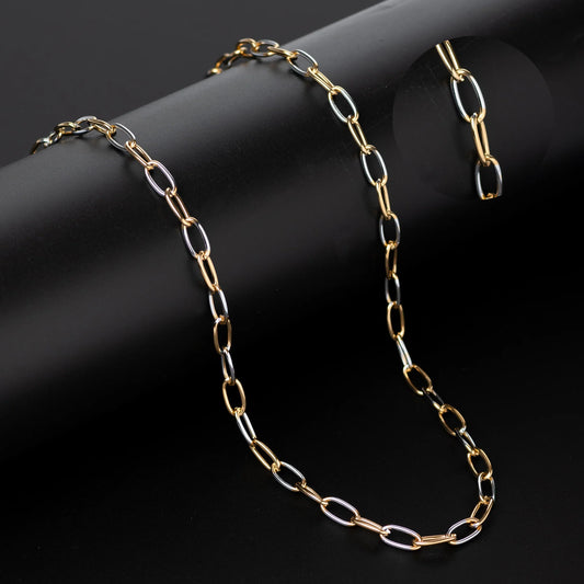 Broken Two Tone Men's Chain