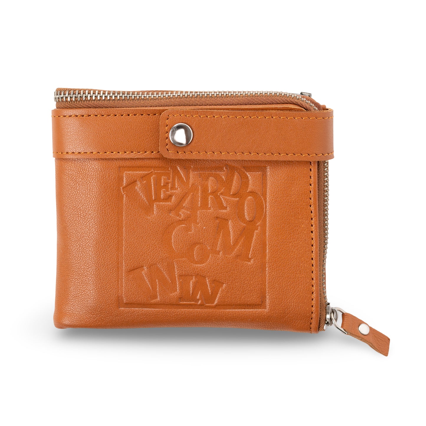 Fixoo Pattern Men's Leather Tan Wallet