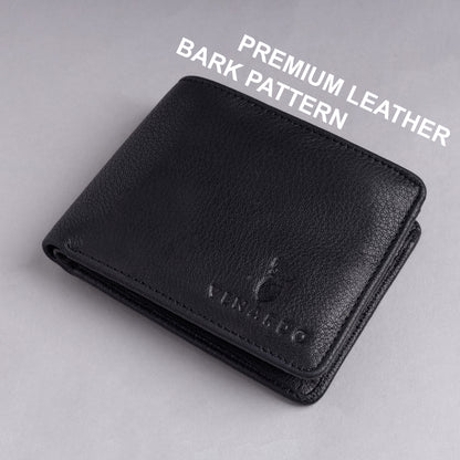 Phoenix  MEN'S BLACK LEATHER WALLET