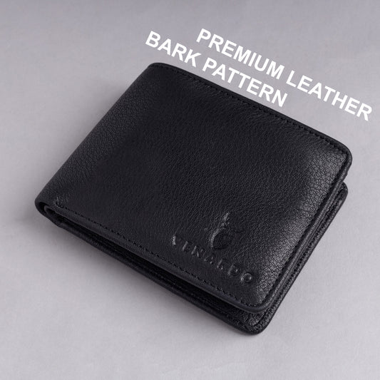Phoenix  MEN'S BLACK LEATHER WALLET
