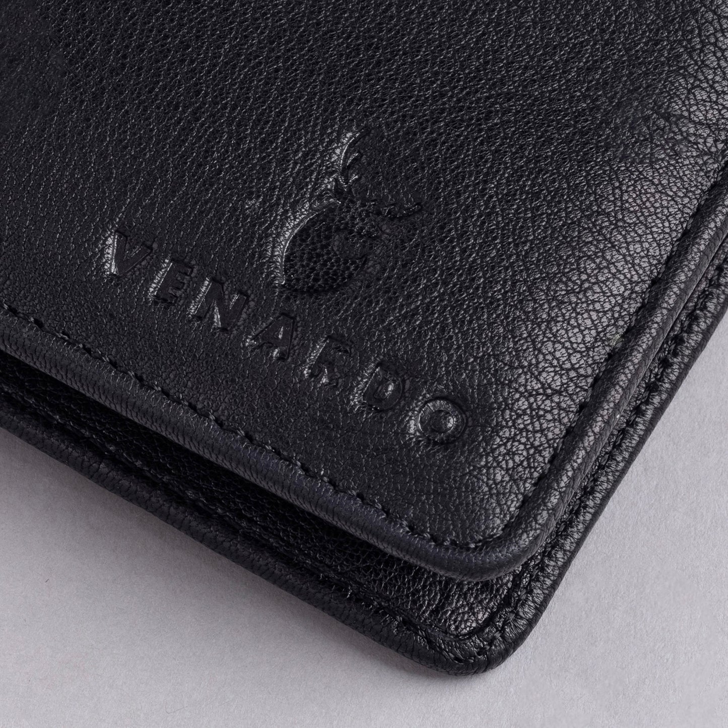 Phoenix  MEN'S BLACK LEATHER WALLET