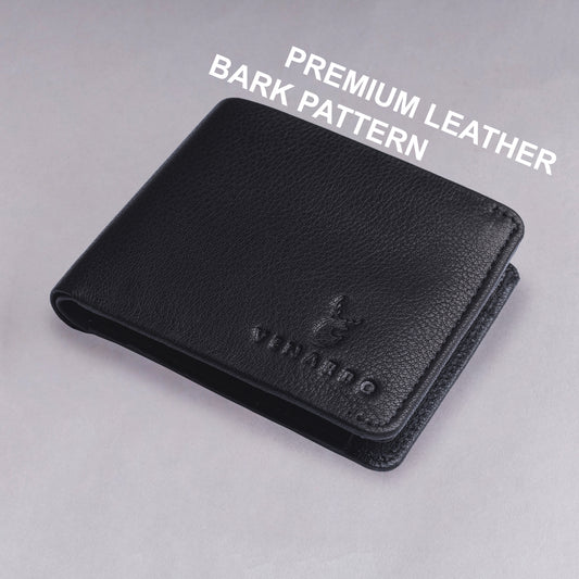 Michael MEN'S BLACK LEATHER WALLET