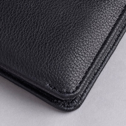 Michael MEN'S BLACK LEATHER WALLET
