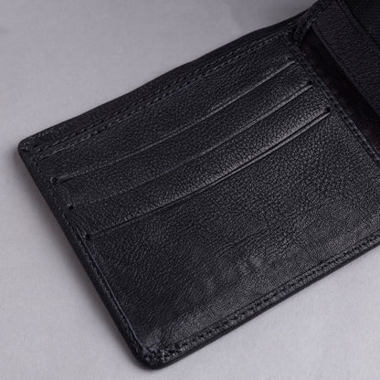 Matt MEN'S BLACK LEATHER WALLET