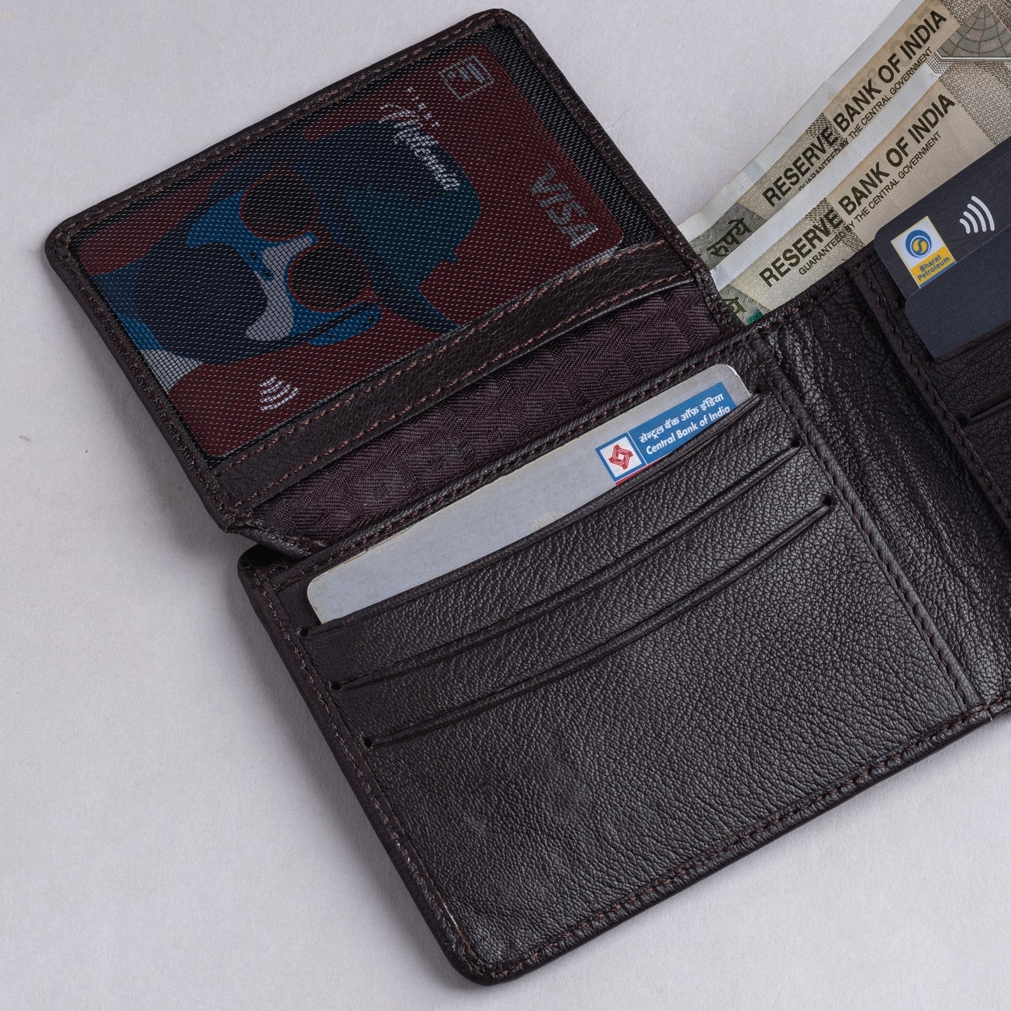Hardy MEN'S BROWN LEATHER WALLET