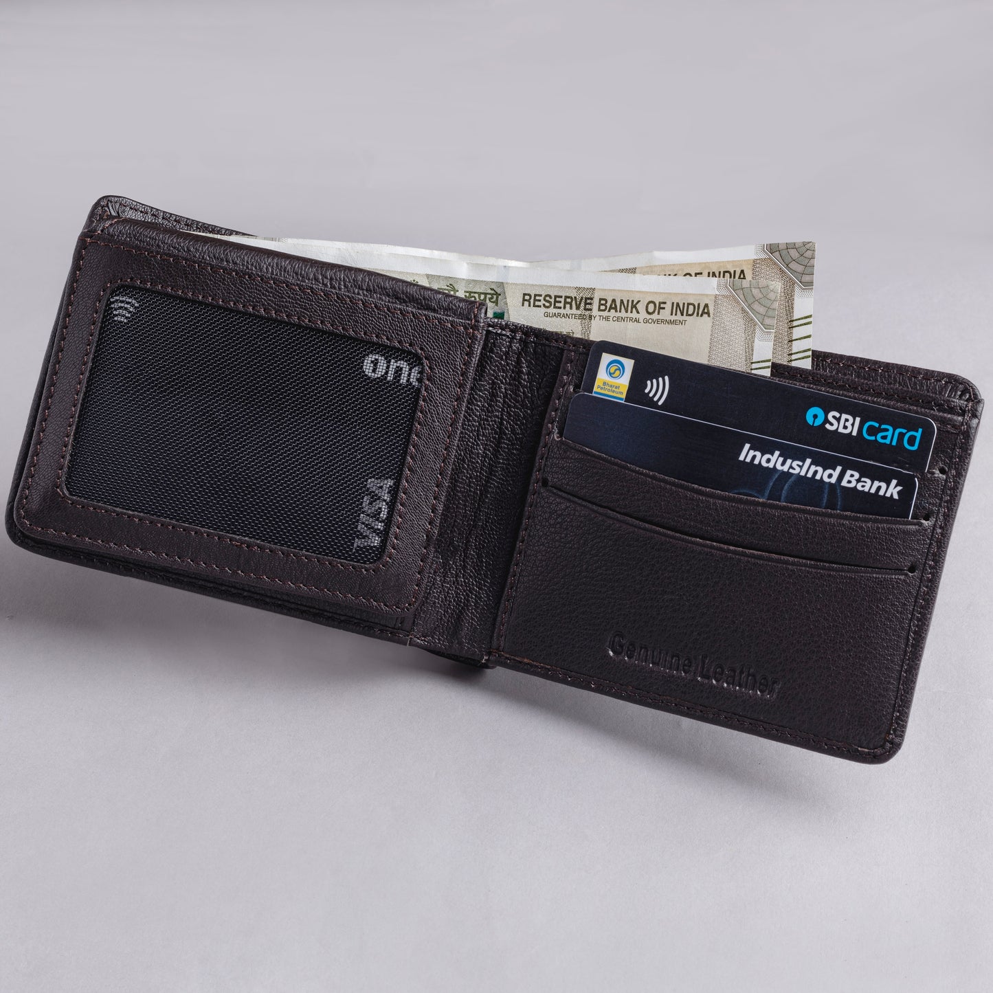 Hardy MEN'S BROWN LEATHER WALLET