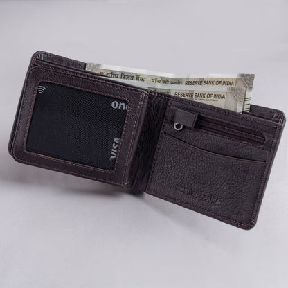 Matt MEN'S BROWN LEATHER WALLET