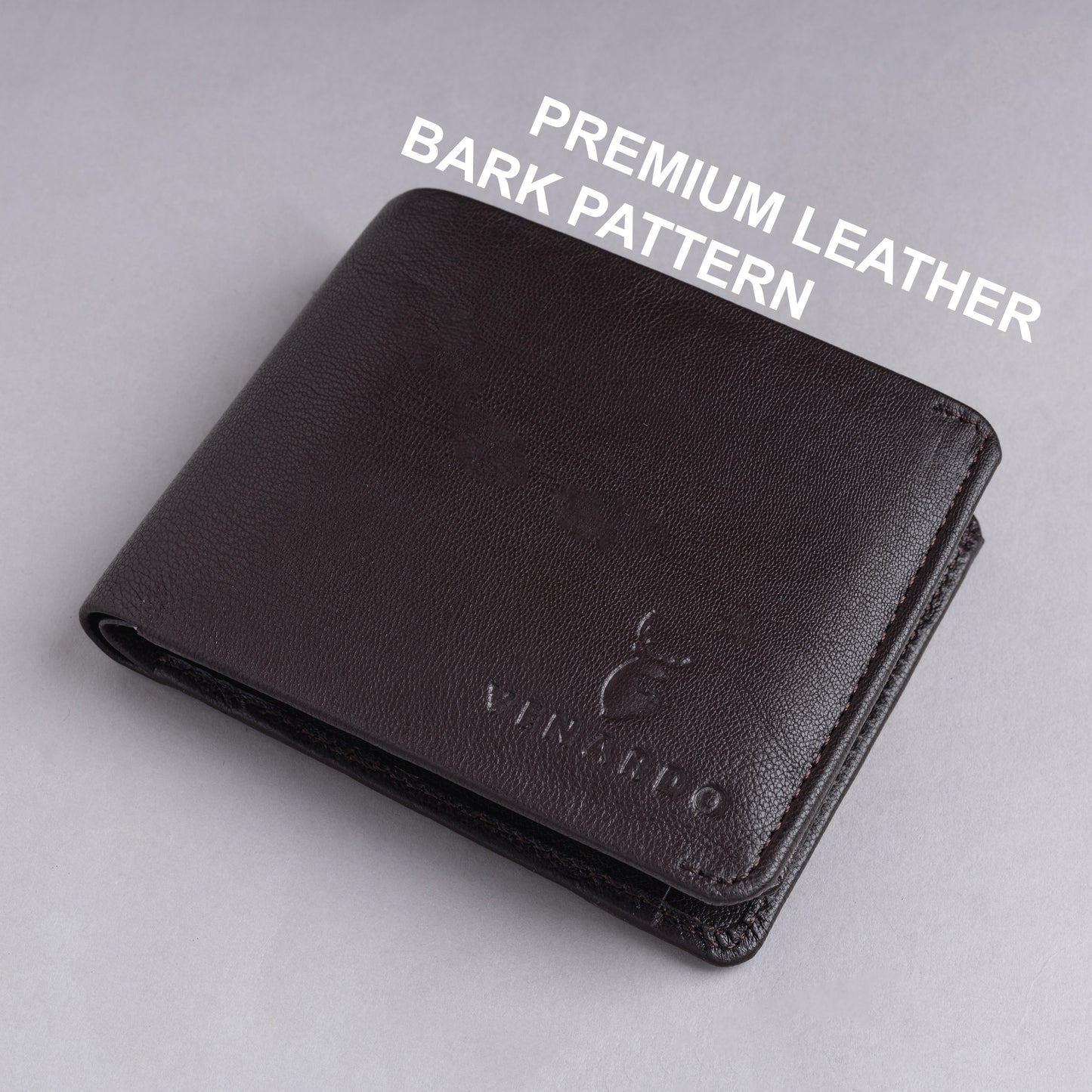 Hugh MEN'S BROWN LEATHER WALLET