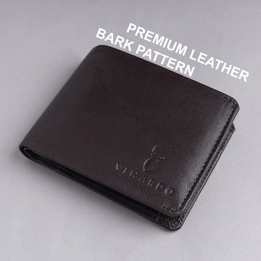 Hugh MEN'S BROWN LEATHER WALLET