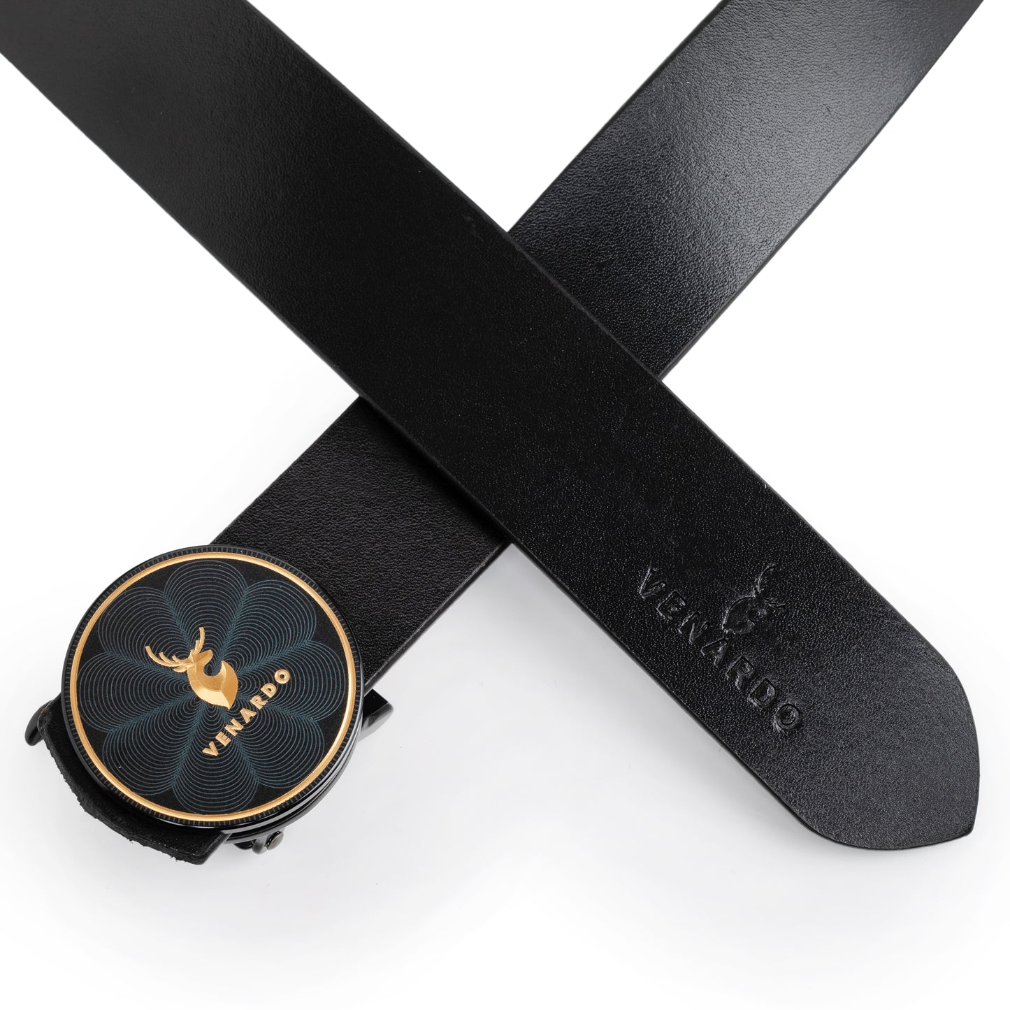 Robert Black Leather Autolock No Hole Belt