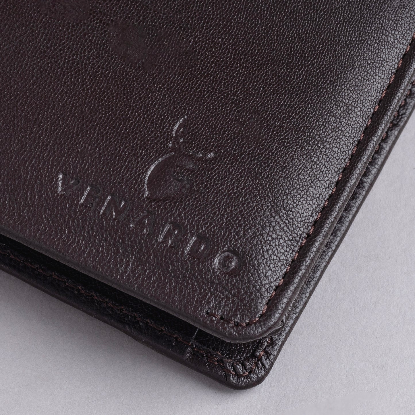 Hugh MEN'S BROWN LEATHER WALLET