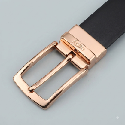 calvin Black Genuine Leather Belt