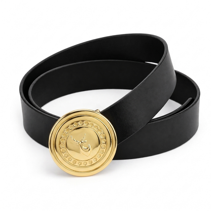 Elviro Black Genuine Leather Belt