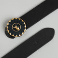 Sky MEN'S BLACK LEATHER BELT FOR MEN