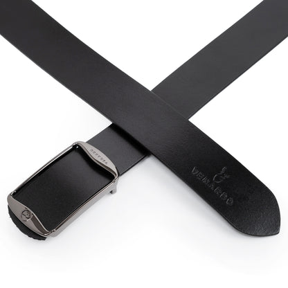 Marlon Black Genuine Leather Belt