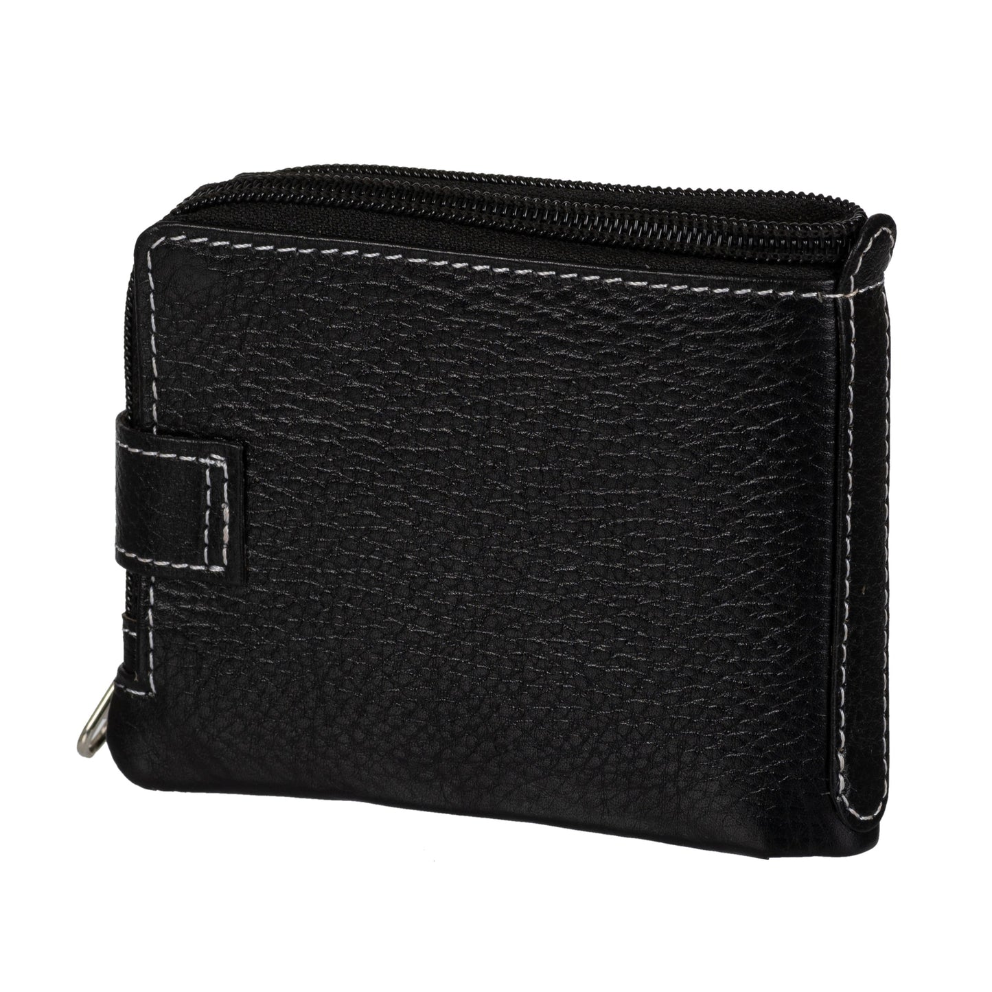 Men Casual Black Genuine Leather RFID Wallet  (12 Card Slots)