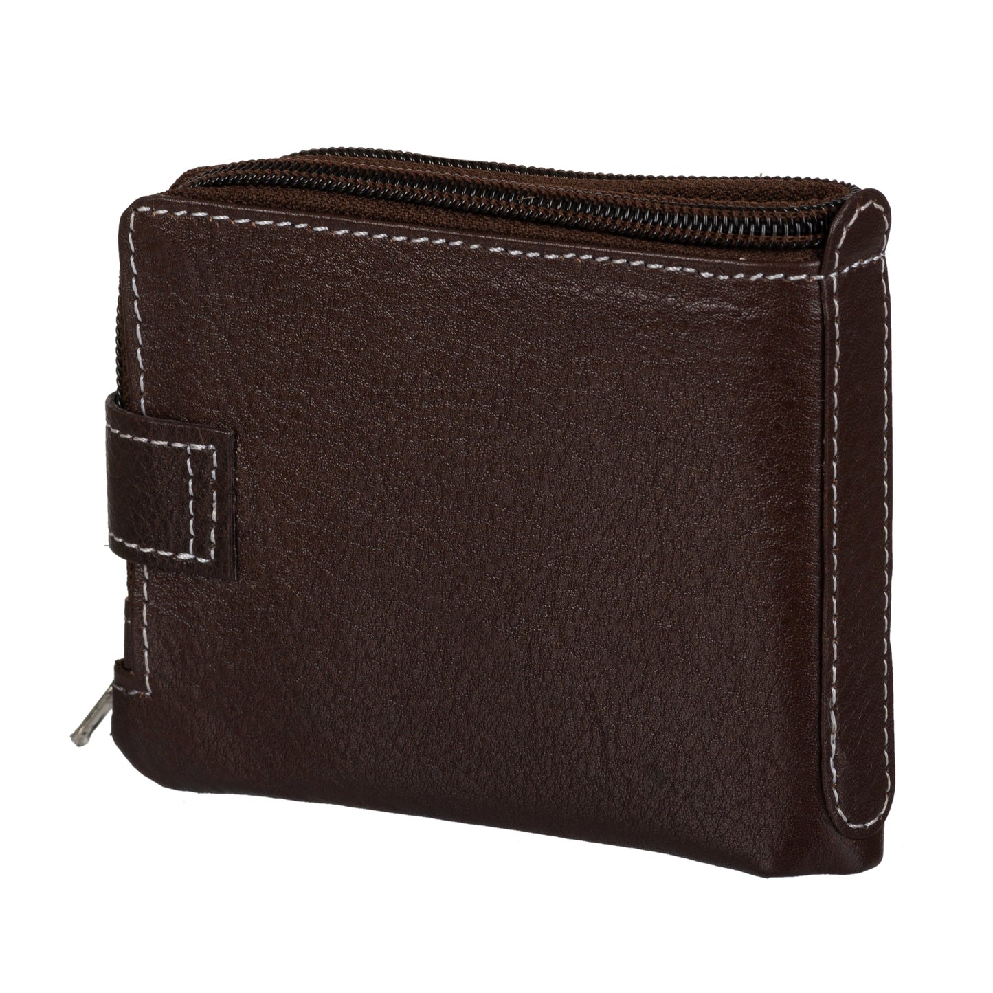 MEN CASUAL BROWN GENUINE LEATHER RFID WALLET (12 CARD SLOTS)