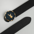 Sean MEN'S BLACK LEATHER BELT FOR MEN