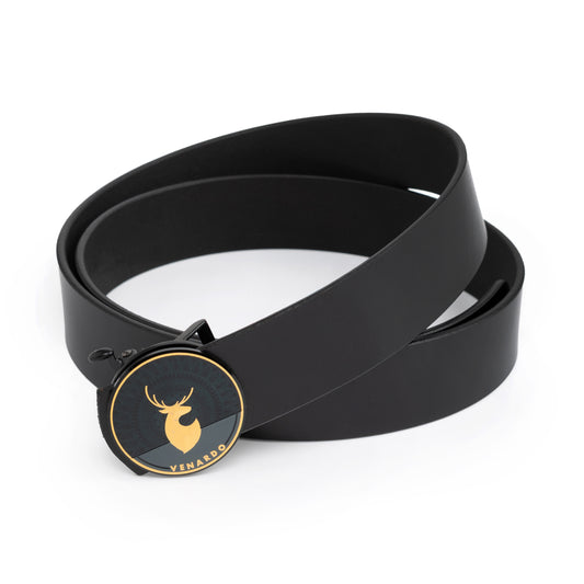 George Black Leather Autolock No Hole Belt