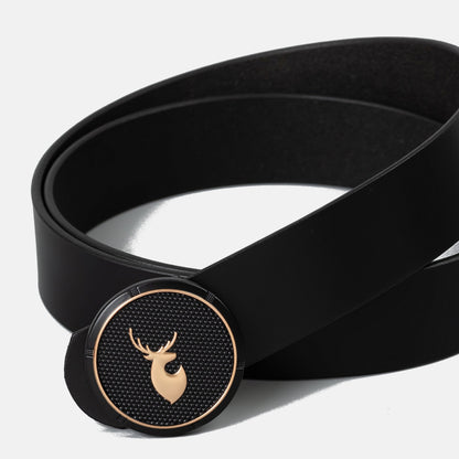 VENARDO ZAKVA MEN'S BLACK LEATHER BELT FOR MEN