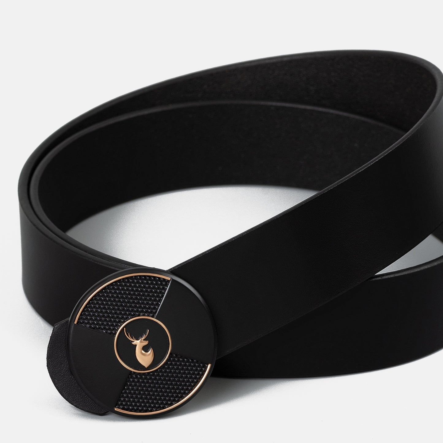 VENARDO TOXISS MEN'S BLACK LEATHER BELT FOR MEN