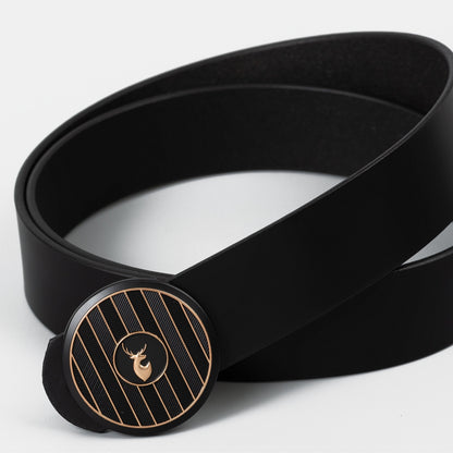 VENARDO XIOMI MEN'S BLACK LEATHER BELT FOR MEN