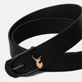 VENARDO VOKLY MEN'S BLACK LEATHER BELT FOR MEN