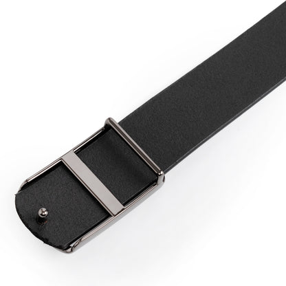 Lawish  Black Genuine Leather Belt