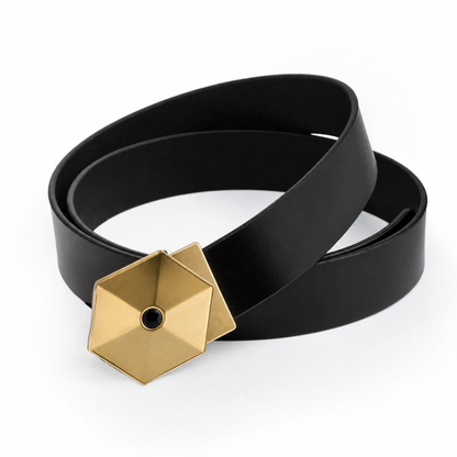 Elite Black Genuine Leather Belt