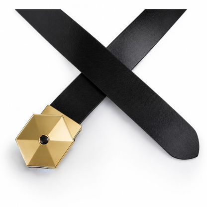Elite Black Genuine Leather Belt