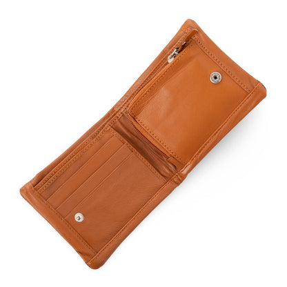 Luxis Pattern Men's Leather Tan Wallet