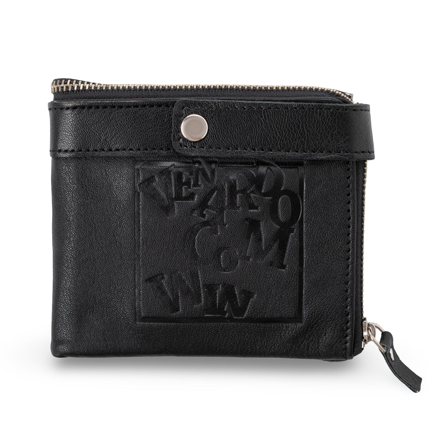 Fixoo Pattern Men's Leather Black Wallet