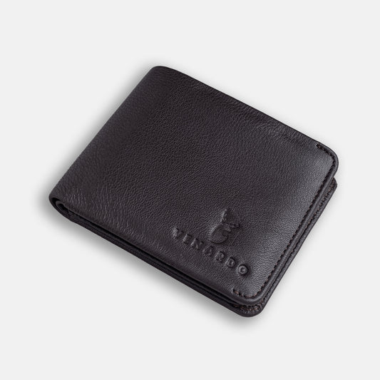 MATT MEN'S BROWN LEATHER WALLET