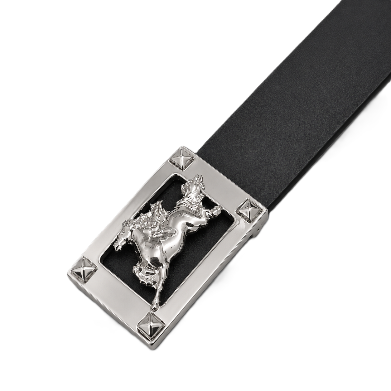 Siverline Black Genuine Leather Belt