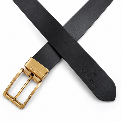 Hunter Black Genuine Leather Belt