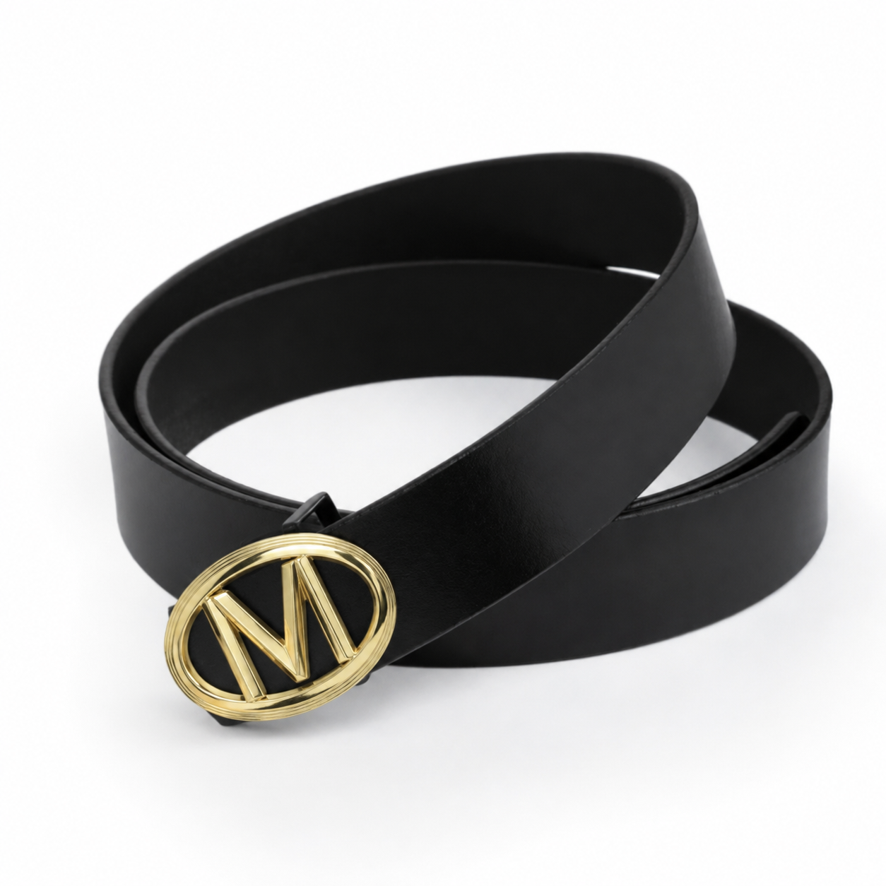 Matrix Black Genuine Leather Belt