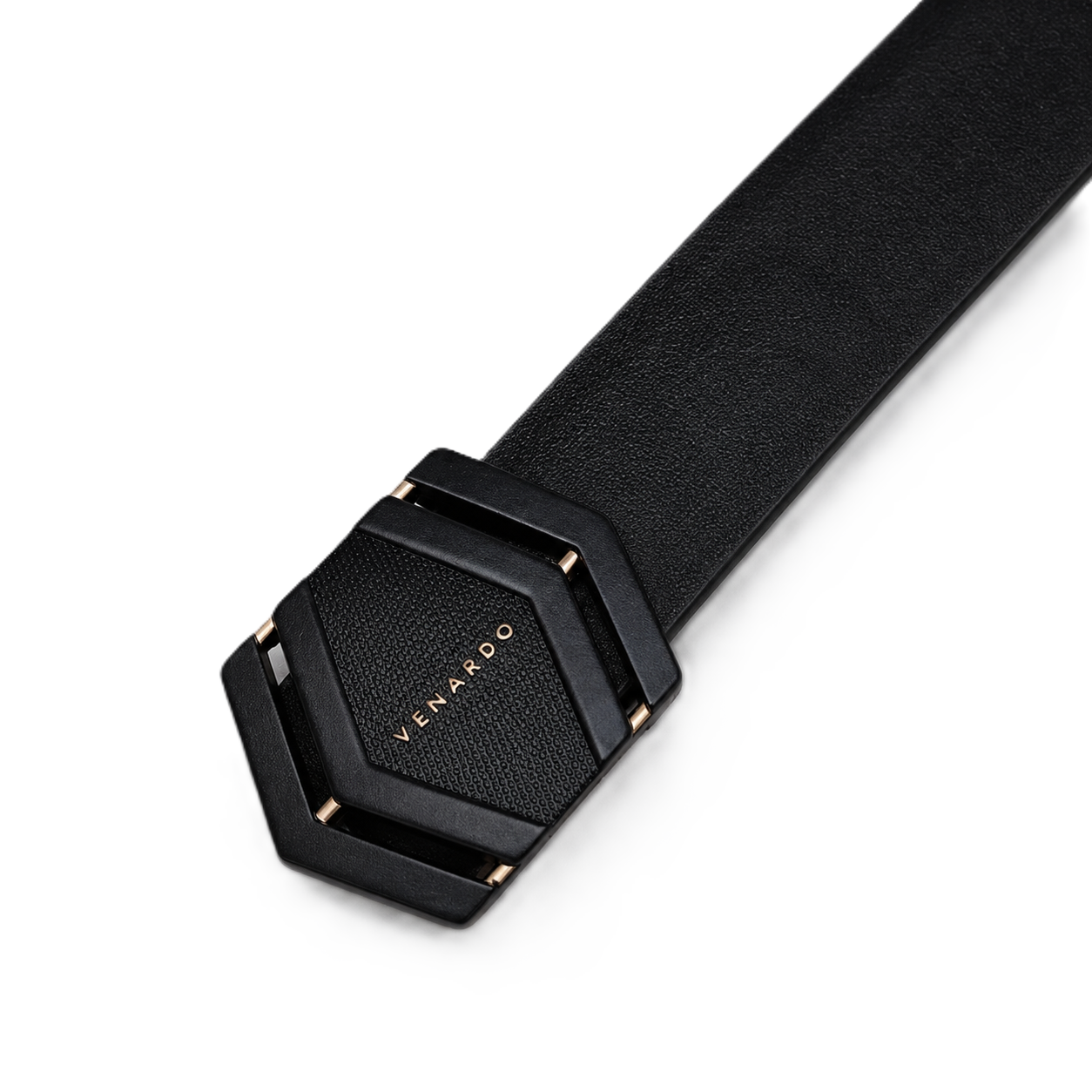 Black Emperor Black Genuine Leather Belt