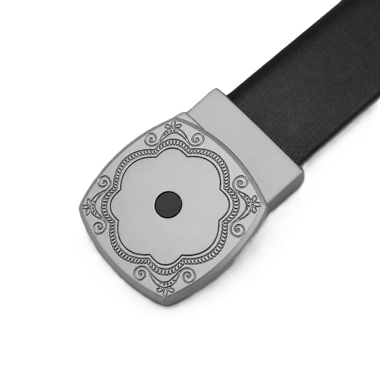 Regal luxe Black Genuine Leather Belt