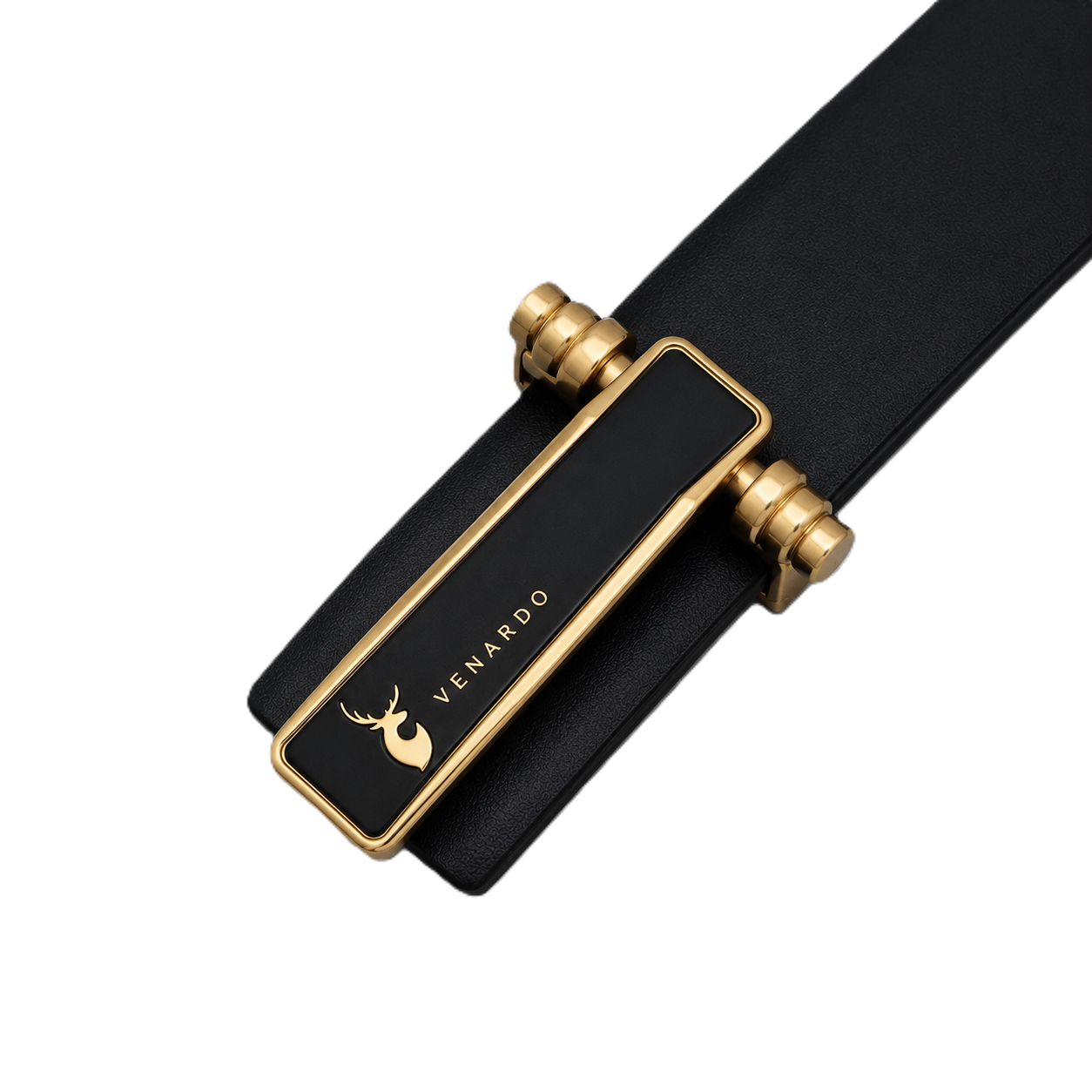 Luxor edge Black Genuine Leather Belt