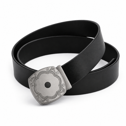 Regal luxe Black Genuine Leather Belt