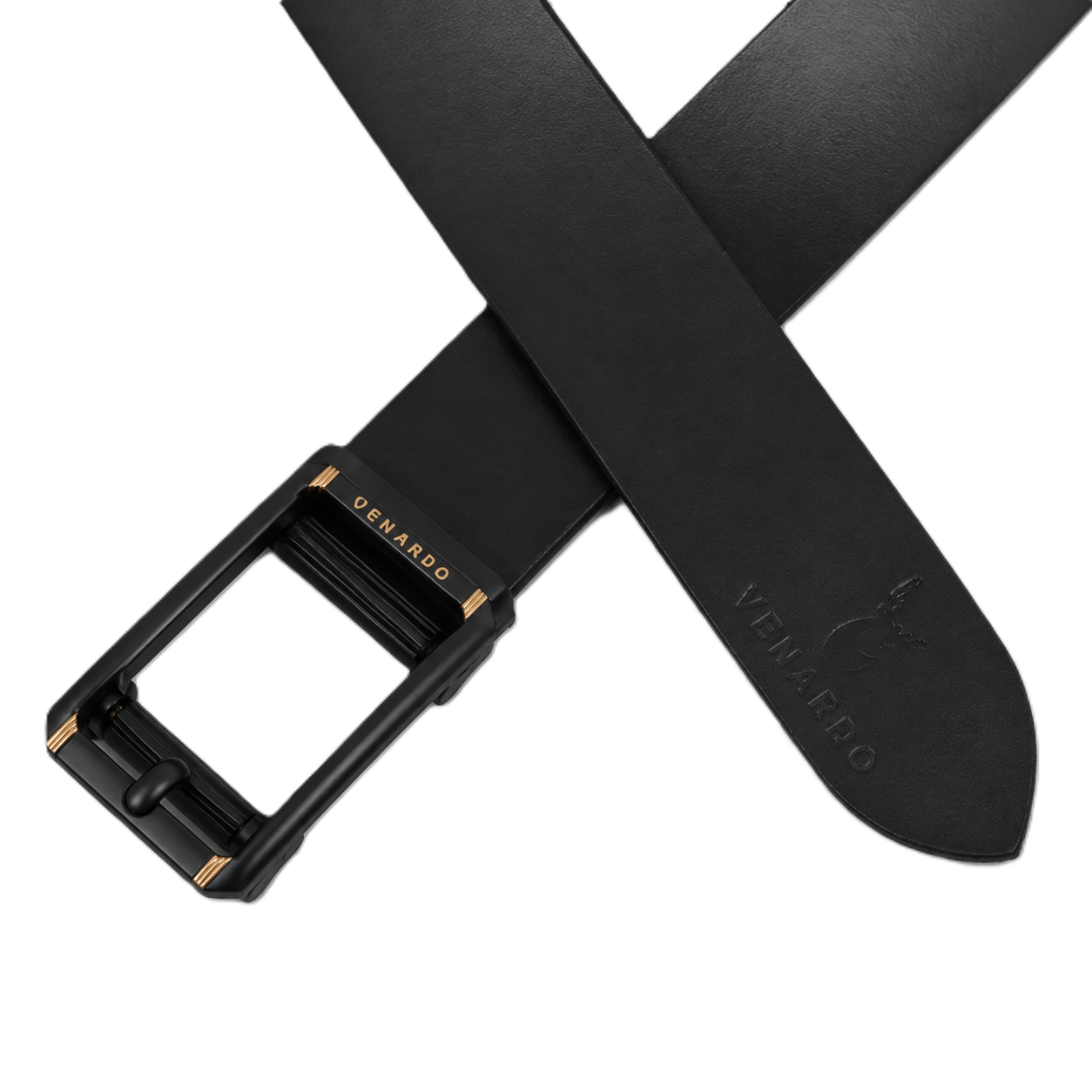 SOFGEAR BLACK LEATHER AUTOLOCK NO HOLE BELT