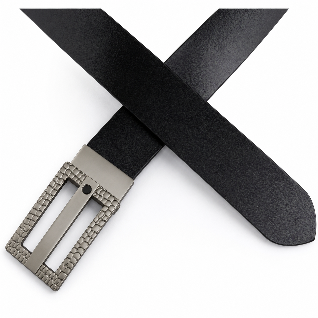 Luxora Black Genuine Leather Belt